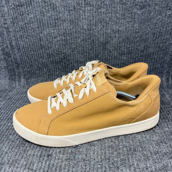Kizik Irvine Hands Free Canvas Low‎ Top Sneaker Maple Sugar Beige Mens 15 Wide - Picture 3 of 10